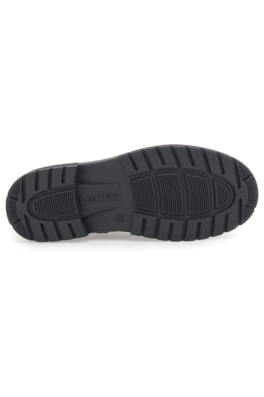 Anfibi neri stringati con dettagli rossi Levi's Catherine
