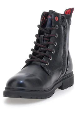 Anfibi neri stringati con dettagli rossi Levi's Catherine