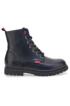 Anfibi neri stringati con dettagli rossi Levi's Catherine
