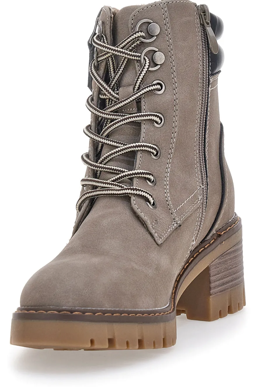 Anfibi taupe con doppia zip e interno caldo Altemberg 7