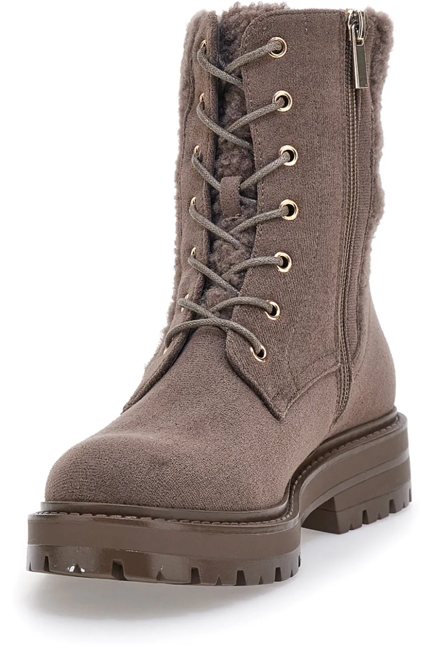 Anfibi Taupe con Pelo Esterno PITTARELLO LOVE 6904