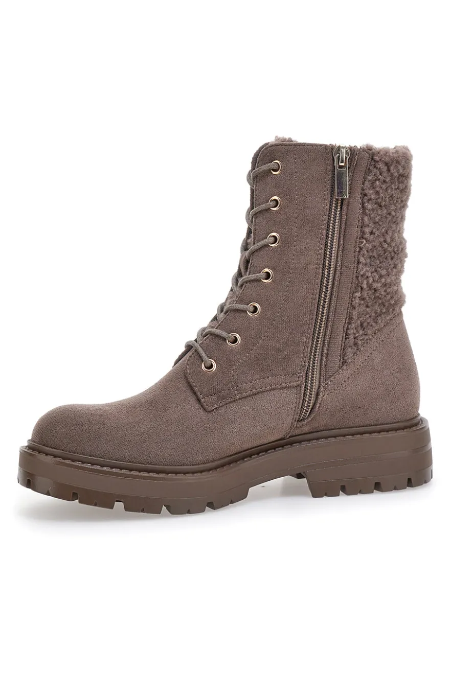 Anfibi Taupe con Pelo Esterno PITTARELLO LOVE 6904
