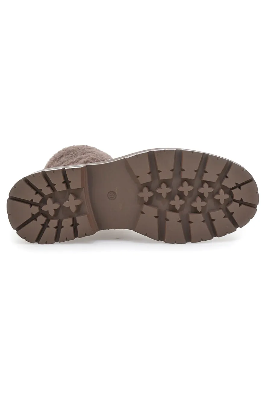 Anfibi Taupe con Pelo Esterno PITTARELLO LOVE 6904