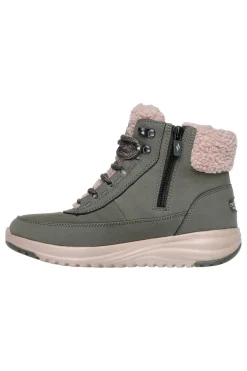 Anfibi verdi impermeabili con interno in pelliccia Skechers ON-THE-GO STELLAR ALPINE ADVENTURE