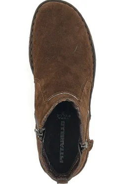 Ankle Boots in Vera Pelle Scamosciata Pittarello 291002 Ebony