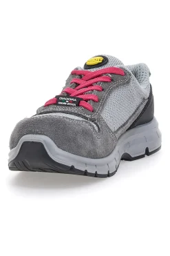 Antinfortunistiche grigie e rosa DIADORA RUN G TEXTILE LOW S1P SRC