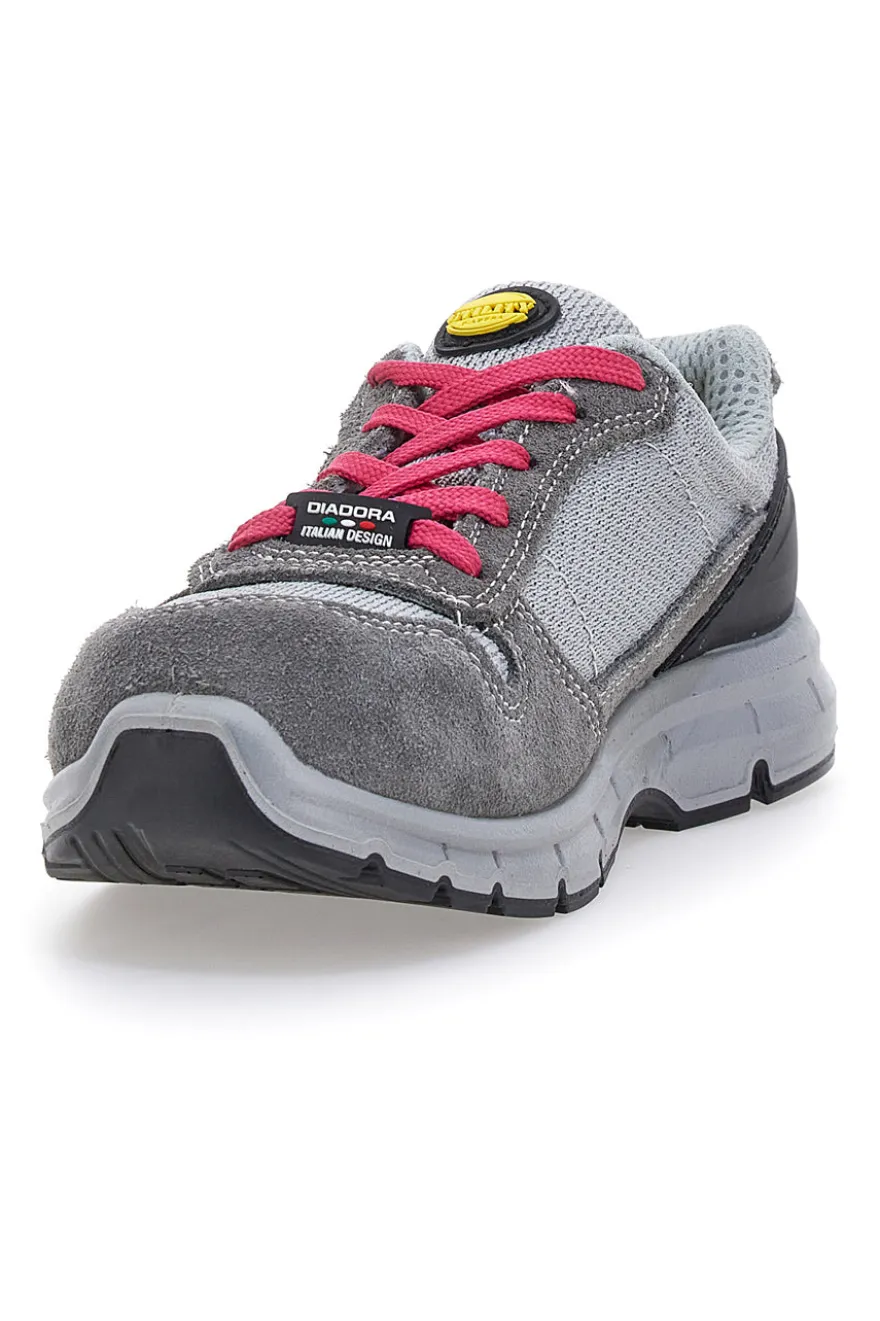 Antinfortunistiche grigie e rosa DIADORA RUN G TEXTILE LOW S1P SRC