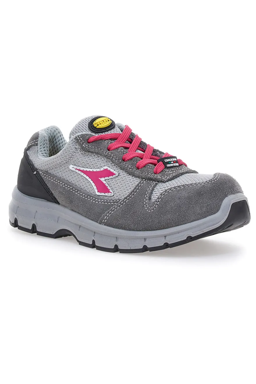 Antinfortunistiche grigie e rosa DIADORA RUN G TEXTILE LOW S1P SRC