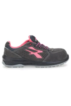 Antinfortunistiche grigie e rosa traspiranti U.Power Tokyo ESD S1PS SR