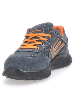 Antinfortunistiche grigio arancio in pelle Blue Star BS180 S1PS SR