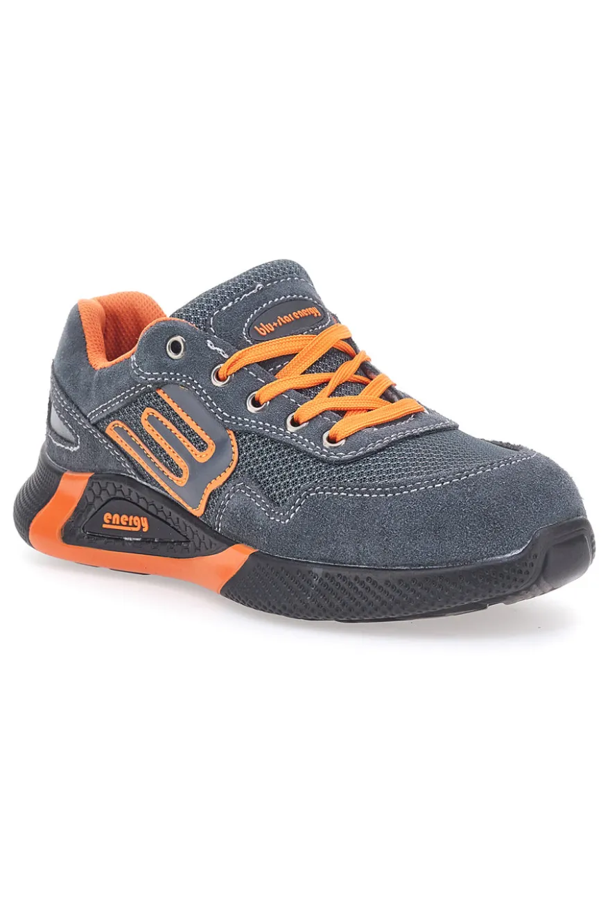 Antinfortunistiche grigio arancio in pelle Blue Star BS180 S1PS SR