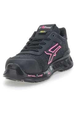 Antinfortunistiche nere e rosa leggere U.Power Michelle ESD S1PS SR