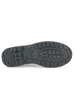 Auberginefarbene Kampfstiefel mit seitlichem Reißverschluss von Gas Nottingham