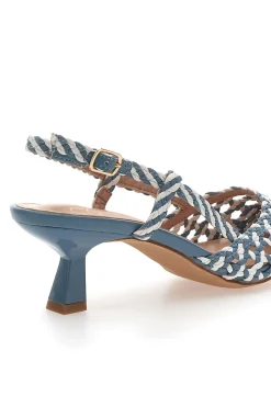Avio Slingback-Sandalen mit spitzer Zehenpartie und gewebtem Obermaterial MON DIEU 601