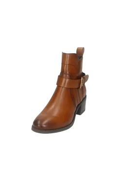 Bagatt D15AMQ374000 Stiefeletten aus warmem, braunem Leder mit Schnalle