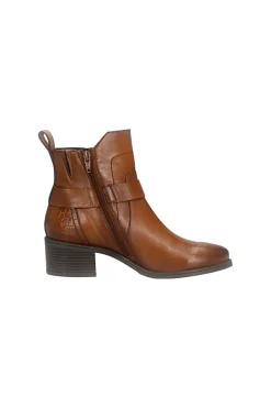 Bagatt D15AMQ374000 Stiefeletten aus warmem, braunem Leder mit Schnalle