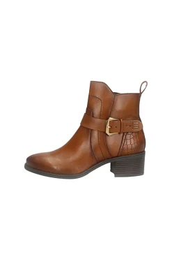 Bagatt D15AMQ374000 Stiefeletten aus warmem, braunem Leder mit Schnalle