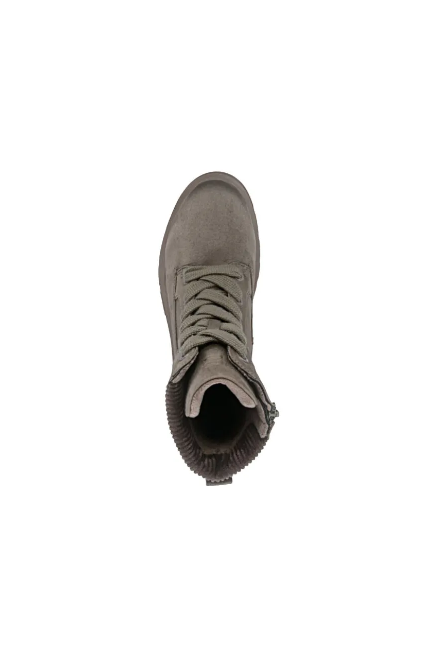 Bagatt D35ATS316469 warme Taupe-Reißverschlussstiefel mit Profilsohle