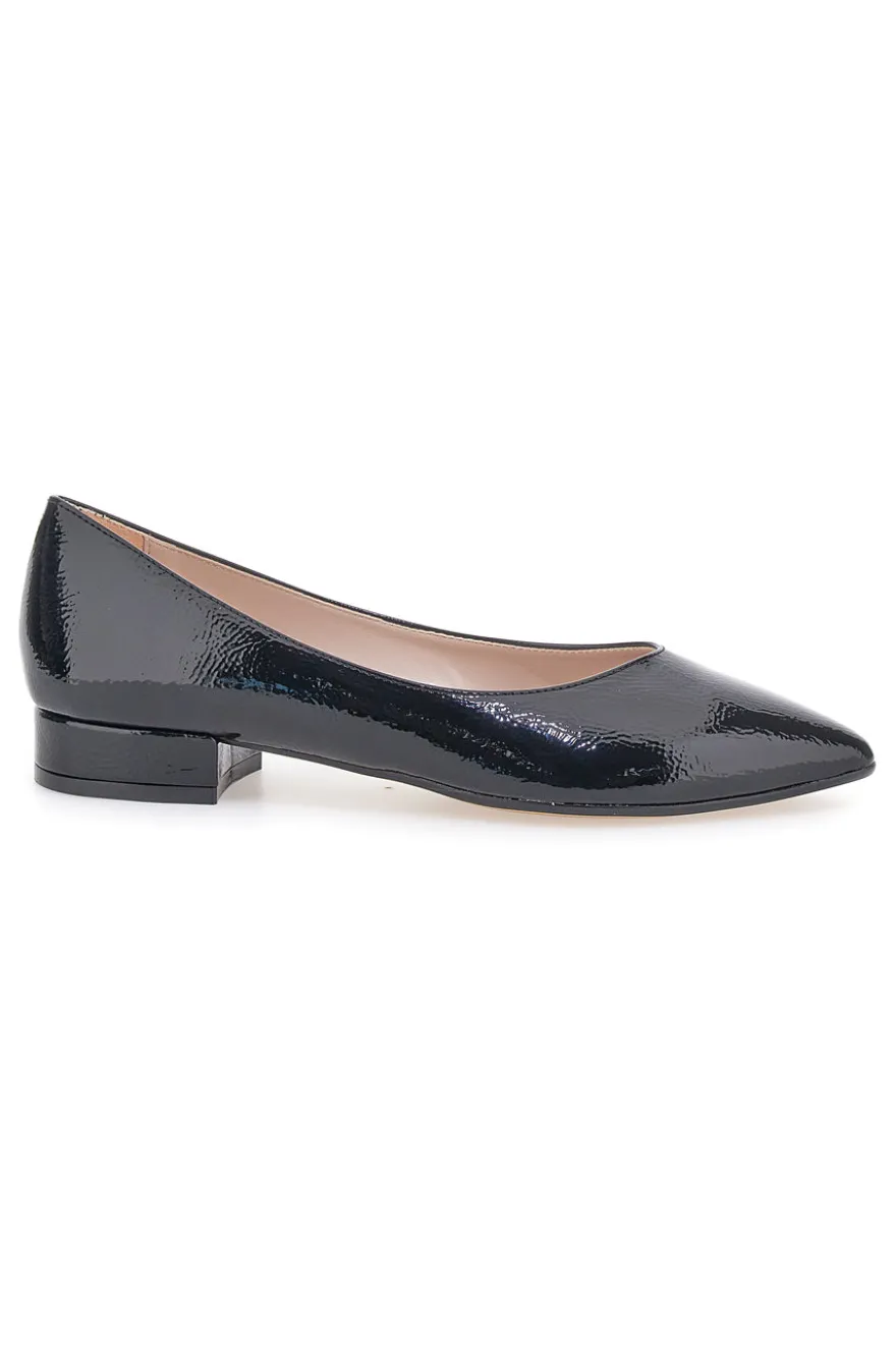 Ballerina nera vernice a punta Pittarello Glam 3890