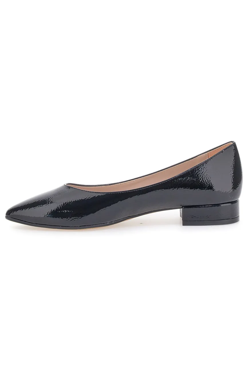 Ballerina nera vernice a punta Pittarello Glam 3890