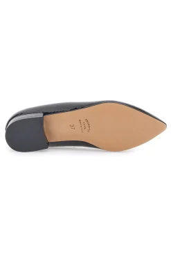 Ballerina nera vernice a punta Pittarello Glam 3890