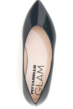 Ballerina nera vernice a punta Pittarello Glam 3890