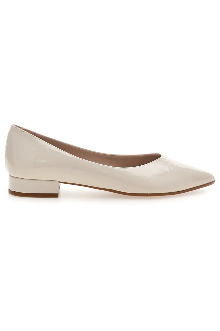 Ballerina panna a punta Pittarello Glam 3890