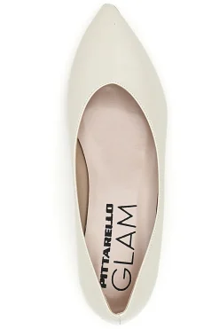 Ballerina panna a punta Pittarello Glam 3890