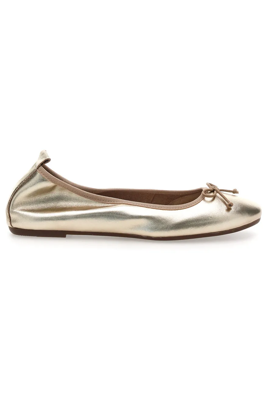 Ballerina platino in vera pelle Pittarello Look 818005