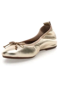 Ballerina platino in vera pelle Pittarello Look 818005