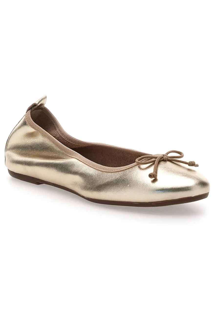 Ballerina platino in vera pelle Pittarello Look 818005