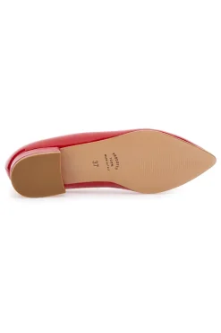Ballerina rossa a punta Pittarello Glam 3890