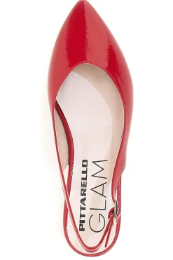 Ballerina rossa lucida Made in Italy Pittarello Glam 3101