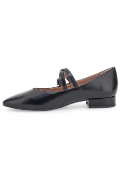 Ballerine a punta nere con cinturini incrociati PITTARELLO CLASS 892