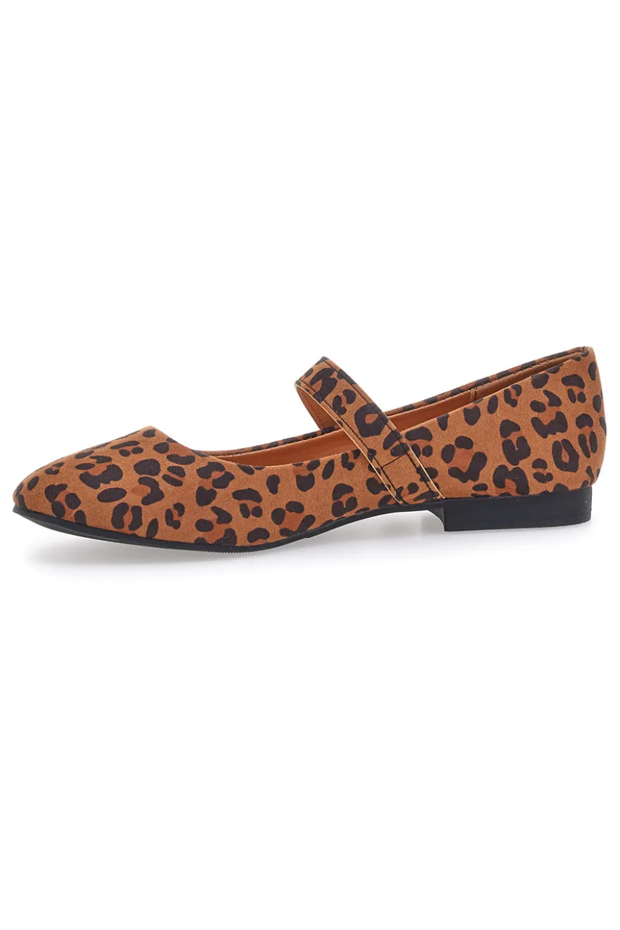 Ballerine animalier con cinturino gioiello The First IDEA2285