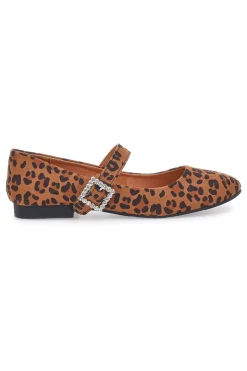 Ballerine animalier con cinturino gioiello The First IDEA2285