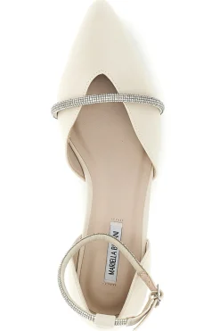 Ballerine beige a punta con cinturino Burani 51098C841