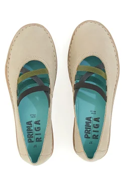 Ballerine Beige Con Elastici Prima Riga 19840FRUIT