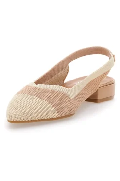 Ballerine beige in tessuto con soletta morbida The First PRESZ11