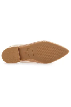 Ballerine beige in tessuto con soletta morbida The First PRESZ11
