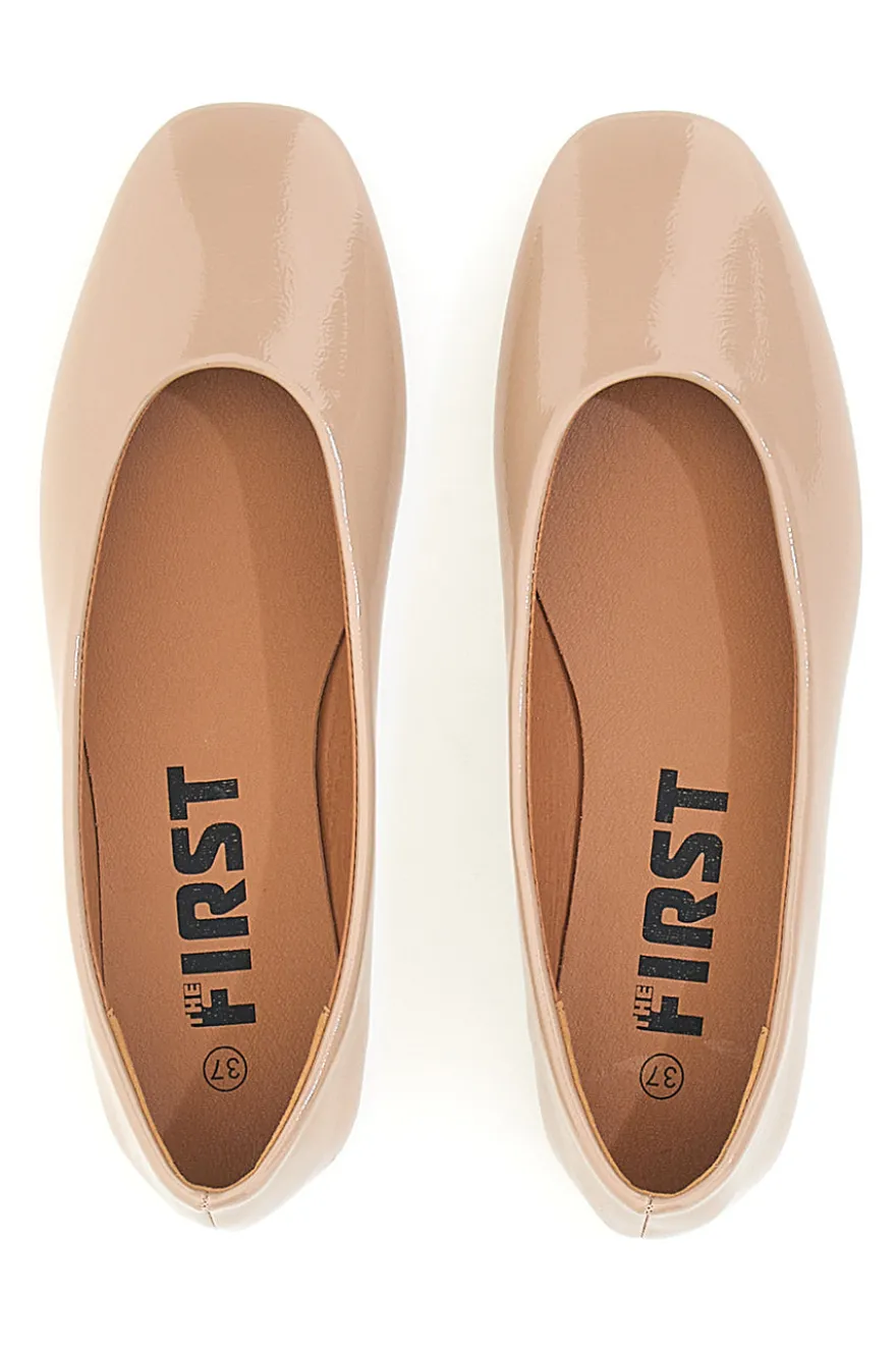 Ballerine beige vernice The First IDEA13 da Donna