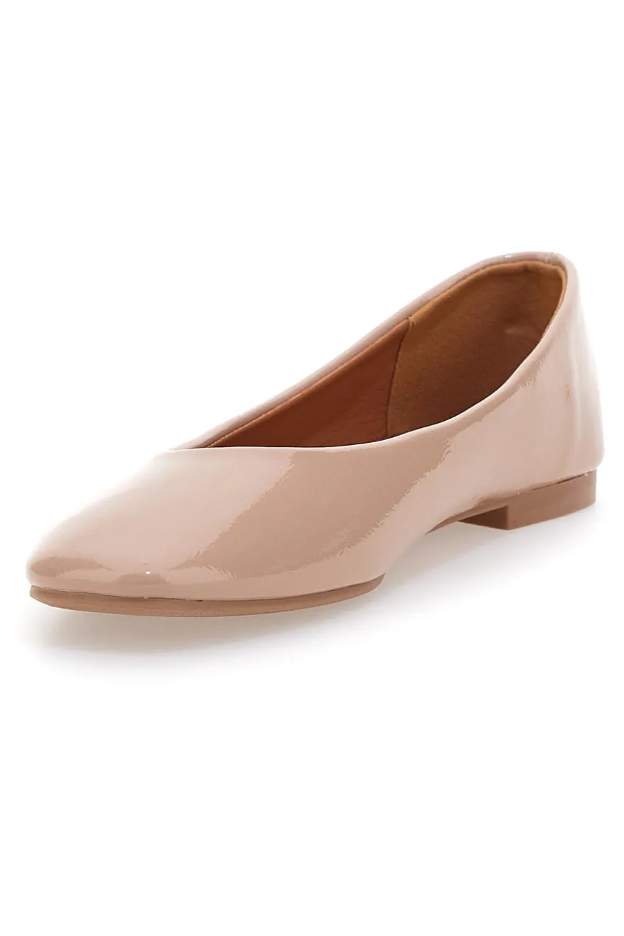 Ballerine beige vernice The First IDEA13 da Donna
