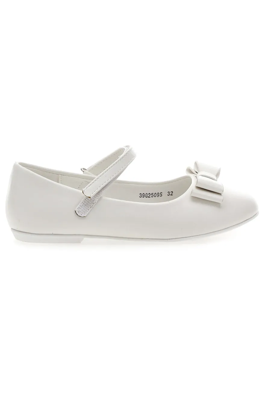 Ballerine Bianche con Cinturino e Fiocco GRAZIE GIRL 39G2509S