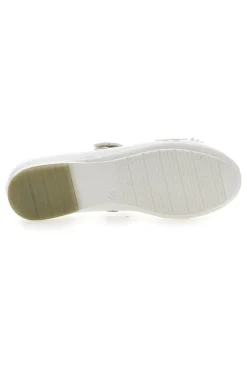 Ballerine Bianche con Cinturino e Clip con Fiori LAURA BIAGIOTTI AG17081