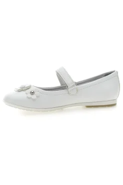 Ballerine Bianche con Cinturino e Clip con Fiori LAURA BIAGIOTTI AG17081