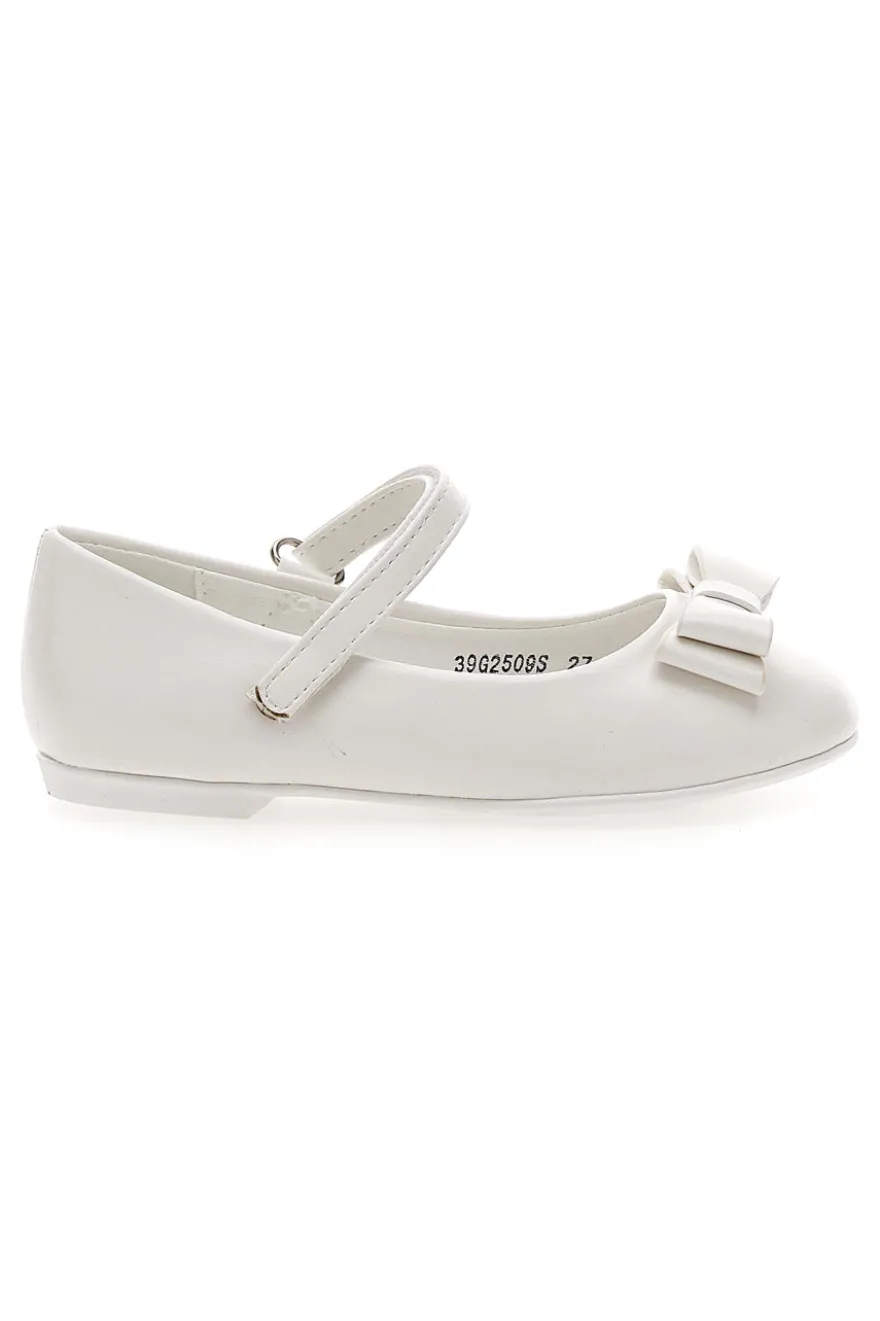 Ballerine Bianche con Cinturino e Fiocco GRAZIE GIRL 39G2509S