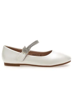 Ballerine bianche con cinturino glitter a cuore Grazie girl 392607S