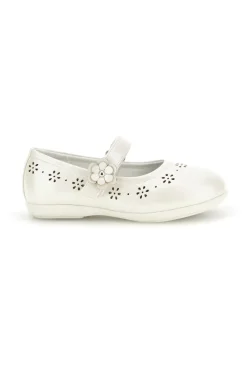 Ballerine Bianche con Fiori Traforati Energy E510
