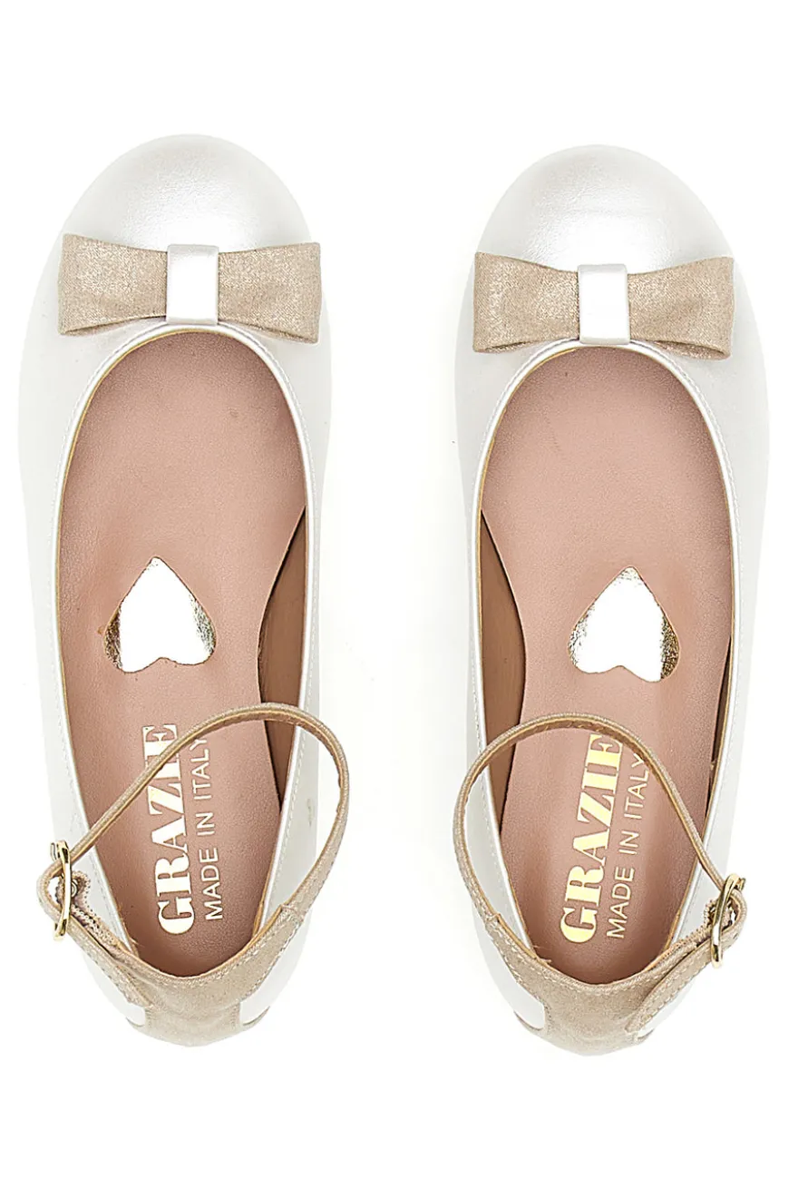 Ballerine Bianche con Fiocco Graie Girl 409