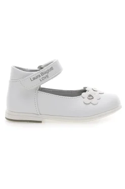 Ballerine Bianche Con Strappo In Velcro Laura Biagiotti AG16062